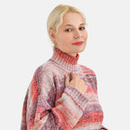 La Marey Acrylic Striped Sweater - Red