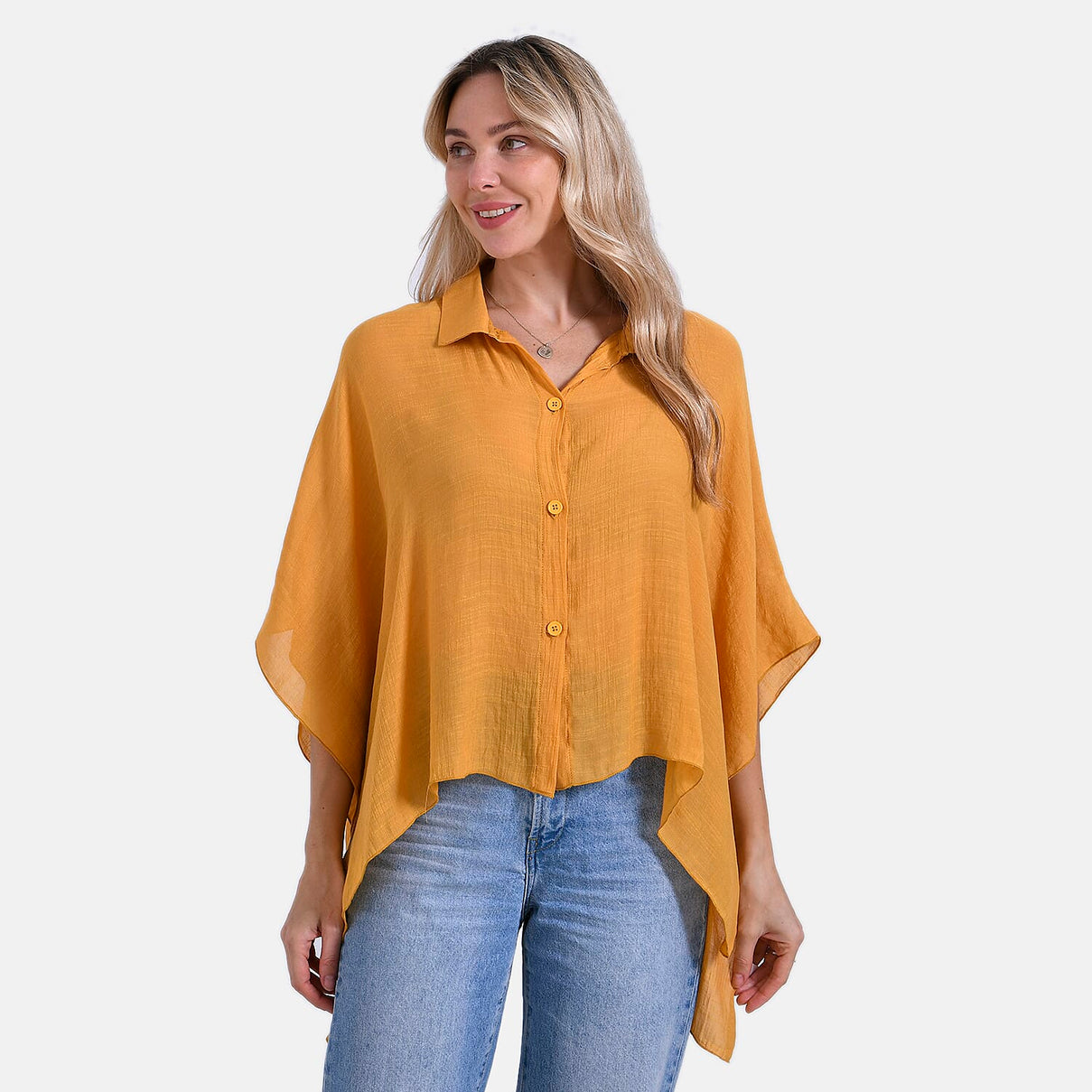 La Marey Oversized Longline Shirt with Short Sleeves 8032063 4