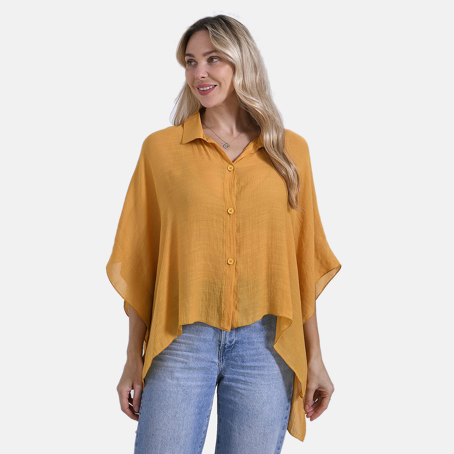 La Marey Oversized Longline Shirt with Short Sleeves 8032063 4