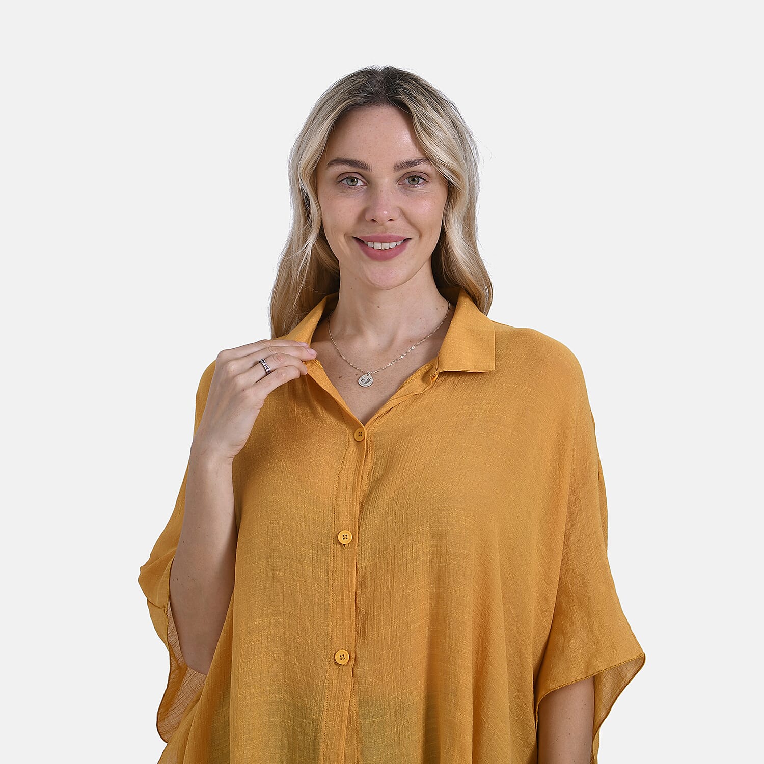La Marey Oversized Longline Shirt with Short Sleeves 8032063 5