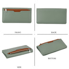 La Marey - Set of 2 RFID Blocking Wallet & Card Holder - Green & Tan