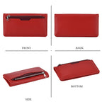 La Marey - Set of 2 RFID Blocking Wallet & Card Holder - Red & Burgundy