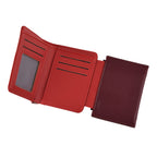 La Marey - Set of 2 RFID Blocking Wallet & Card Holder - Red & Burgundy