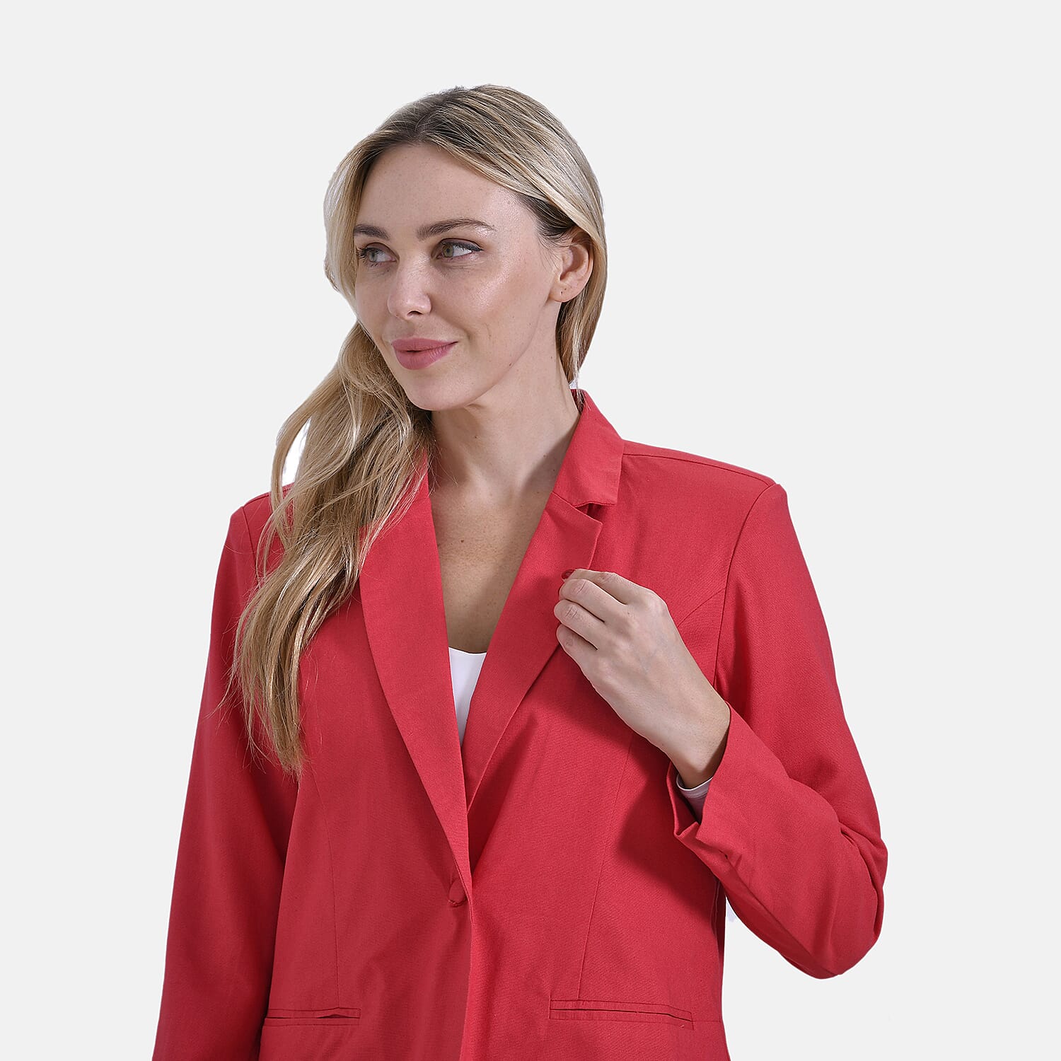 La Marey Classic Linen-Blend Blazer with Notched Lapels 7956214 5