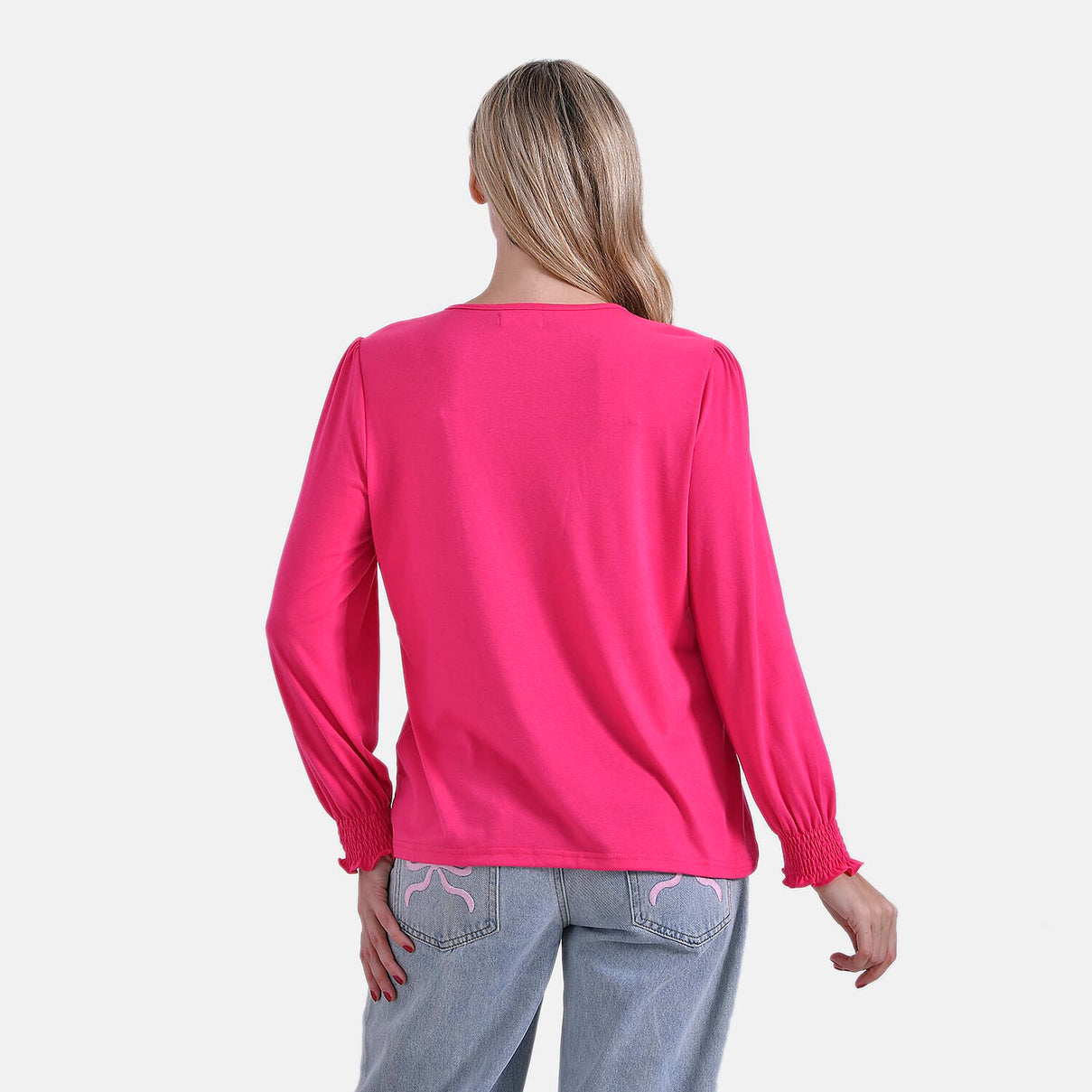 La Marey V-Neck Blouse with Lace Detail 8027332 2
