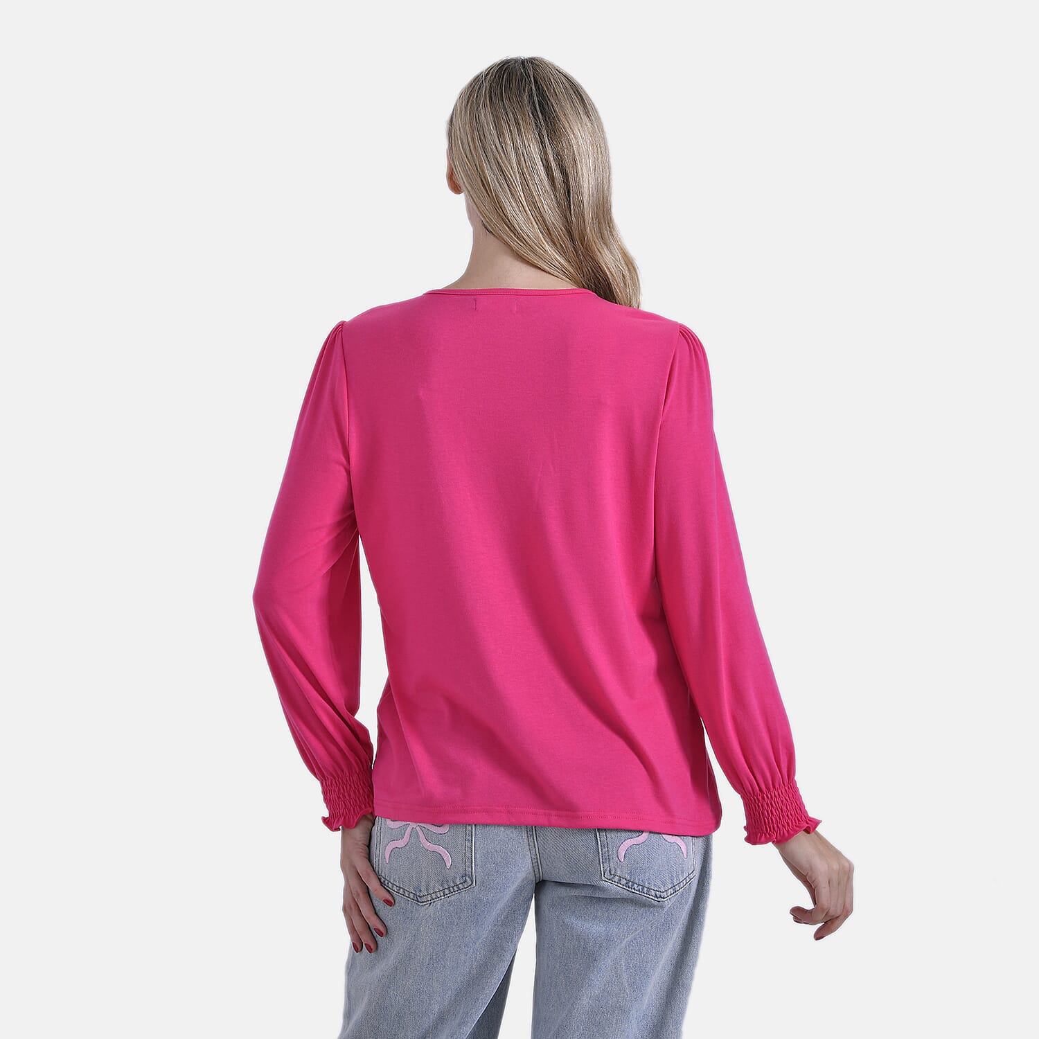 La Marey V-Neck Blouse with Lace Detail 8027332 2