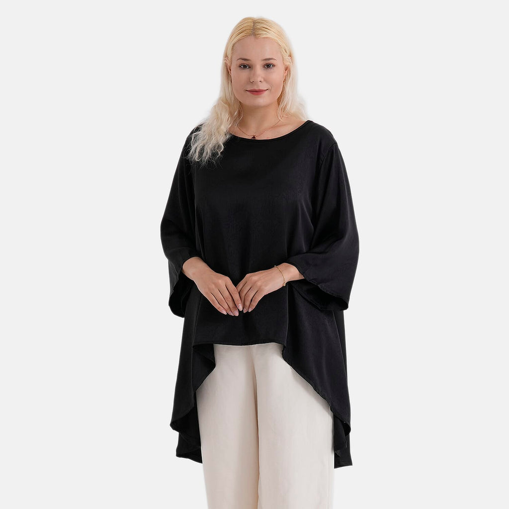 La Marey Limited Collection Asymmetric Edge Top (Size - S-M, Fit 8 to 14) - Black
