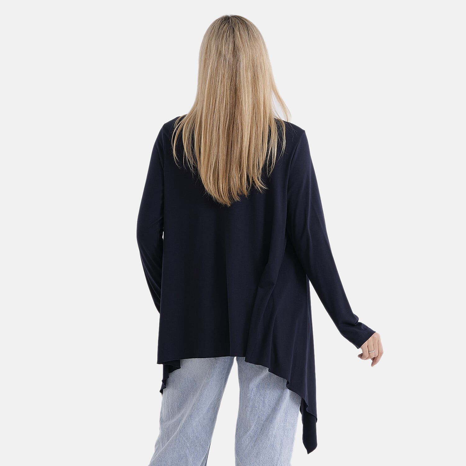 La Marey Waterfall Longline Cardigan (One Size) - Navy 8414802 3