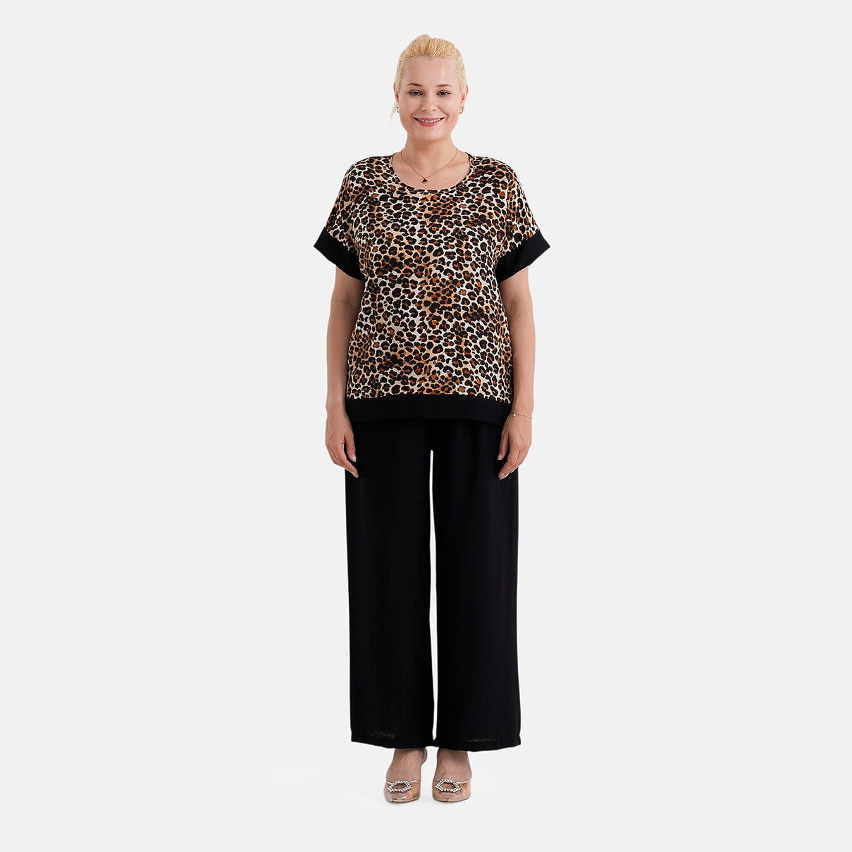 La Marey High-Waisted Relaxed Fit Wide-Leg Trousers (Size - L/XL, 16 to 22) - Black V32515662 5