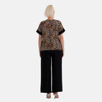 La Marey High-Waisted Relaxed Fit Wide-Leg Trousers (Size - L-XL, 16 to 22) - Black