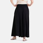 La Marey Smocked Stretch Culotte (One Size, 10-22) - Black