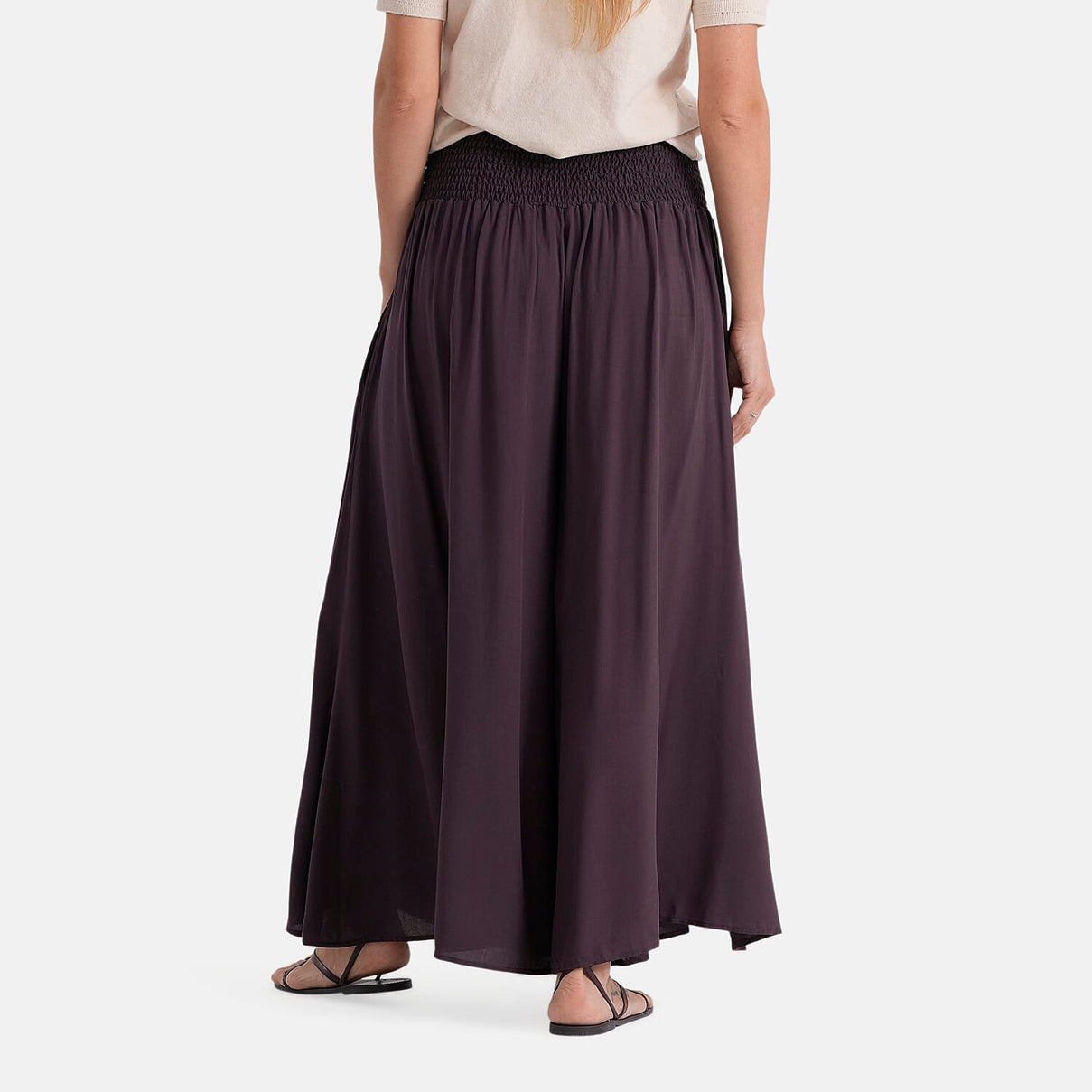 La Marey Smocked Stretch Culotte (One Size, 10-22) - Brown 8436978 3