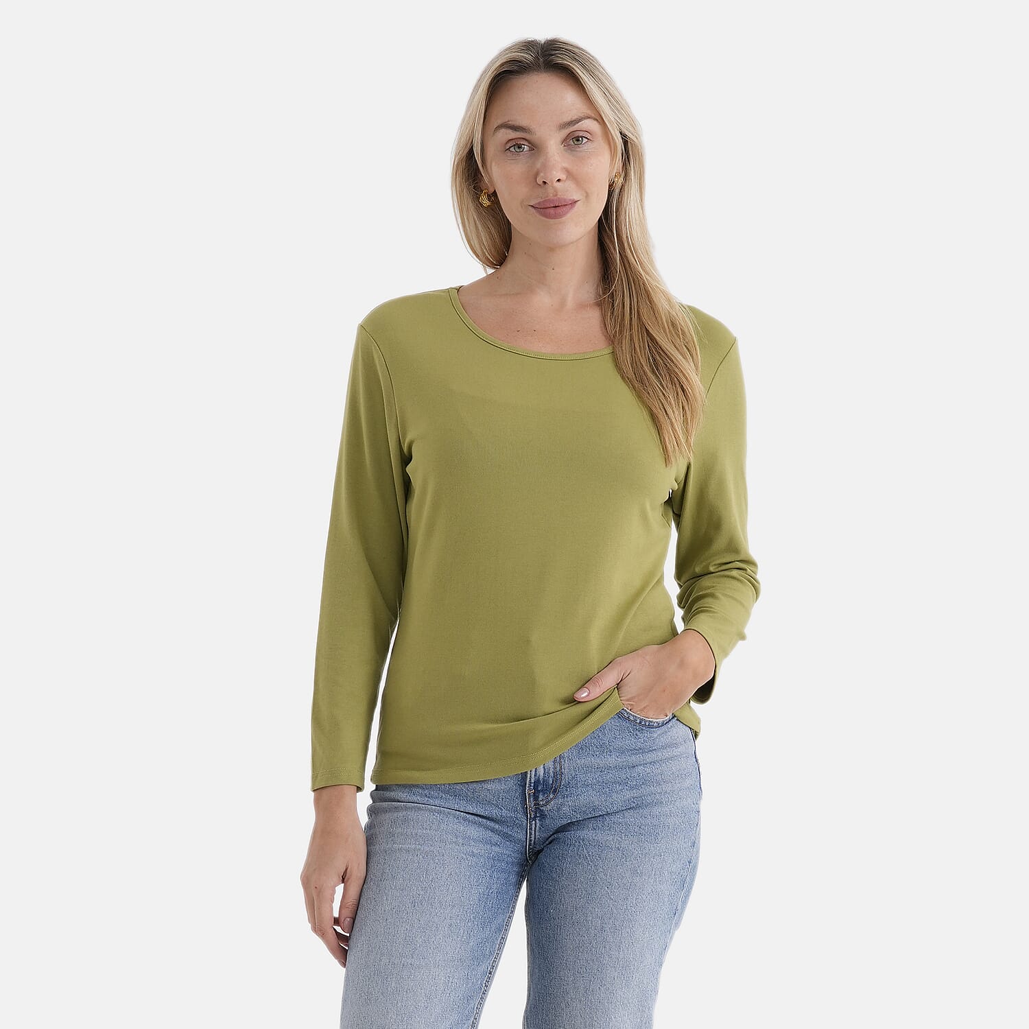 La Marey Classic Rayon T-shirt (Size 16 to 18) - Green 8292618 0