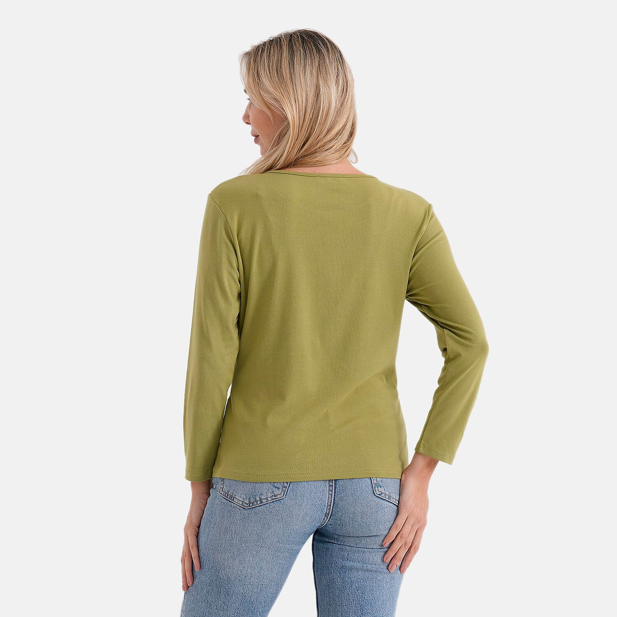 La Marey Classic Rayon T-shirt (Size 16 to 18) - Green 8292618 3