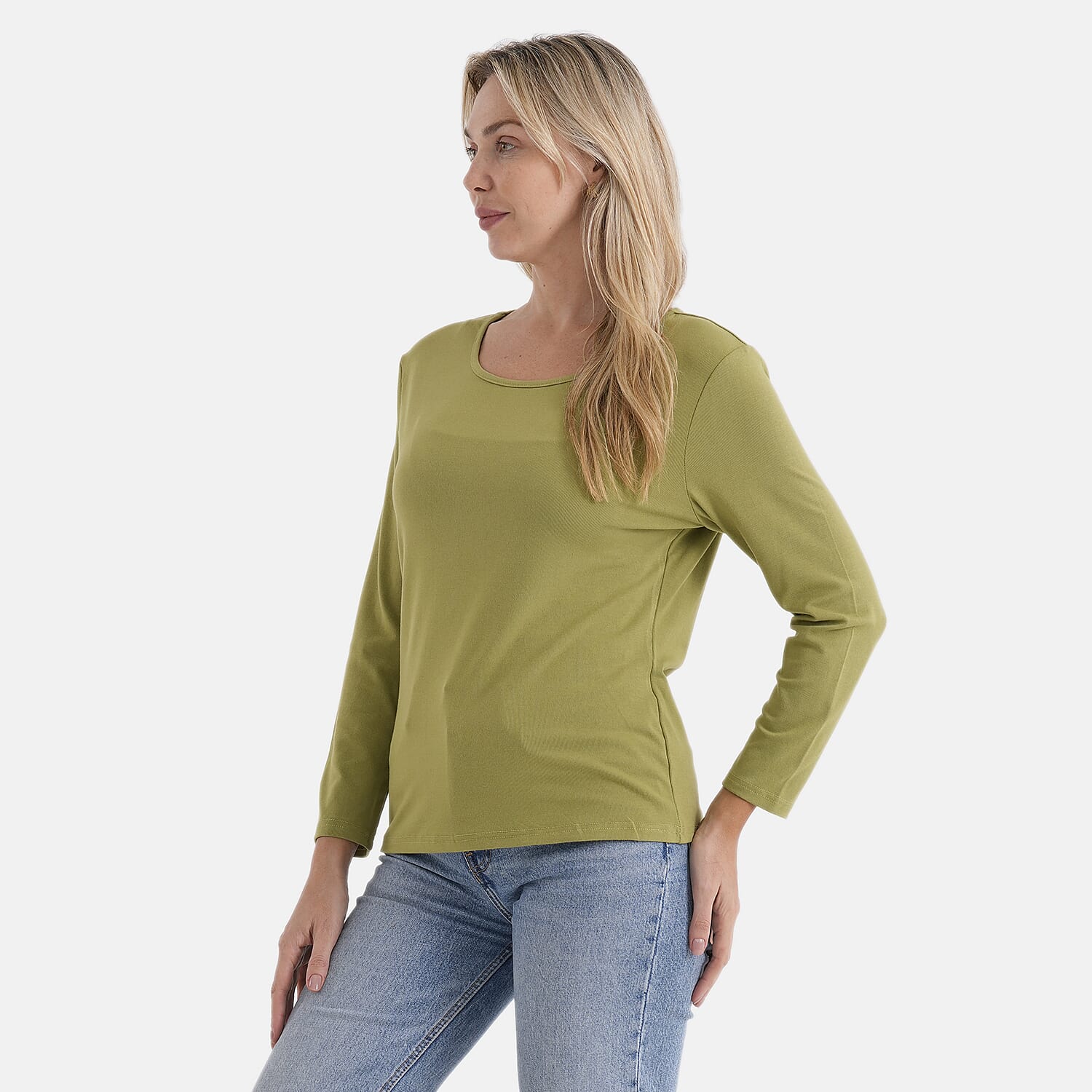 La Marey Classic Rayon T-shirt (Size 16 to 18) - Green 8292618 4