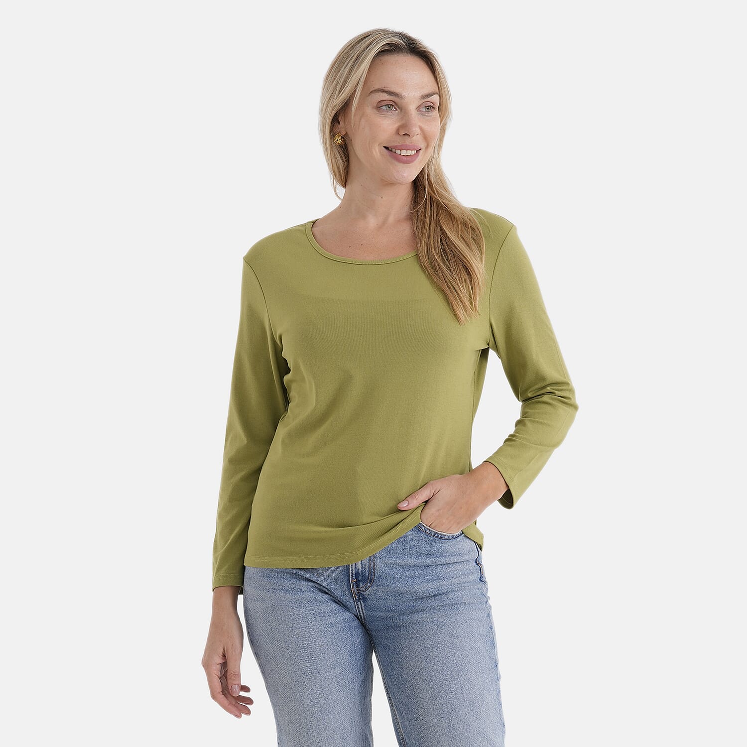 La Marey Classic Rayon T-shirt (Size 16 to 18) - Green 8292618 5