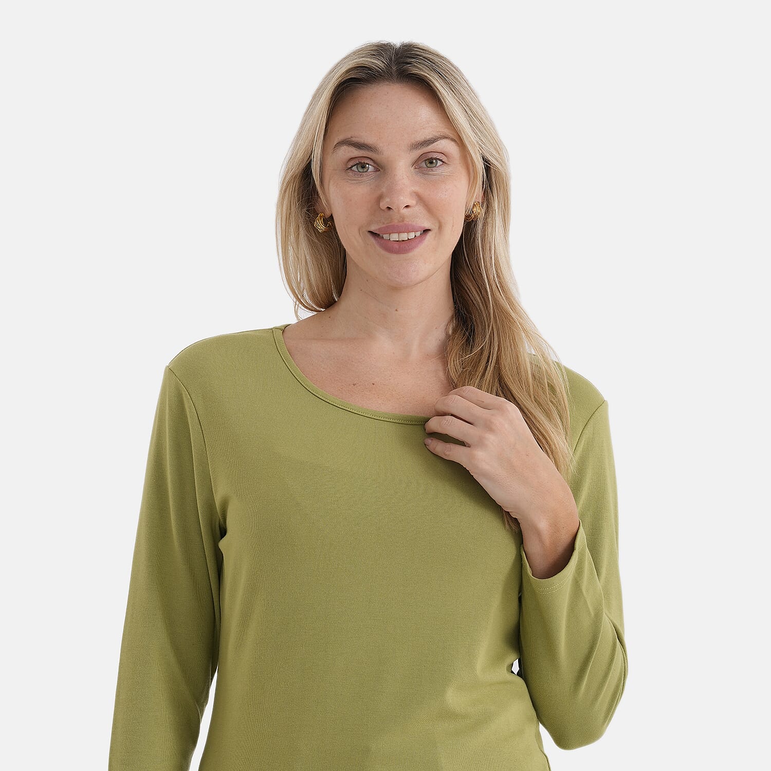 La Marey Classic Rayon T-shirt (Size 16 to 18) - Green 8292618 6