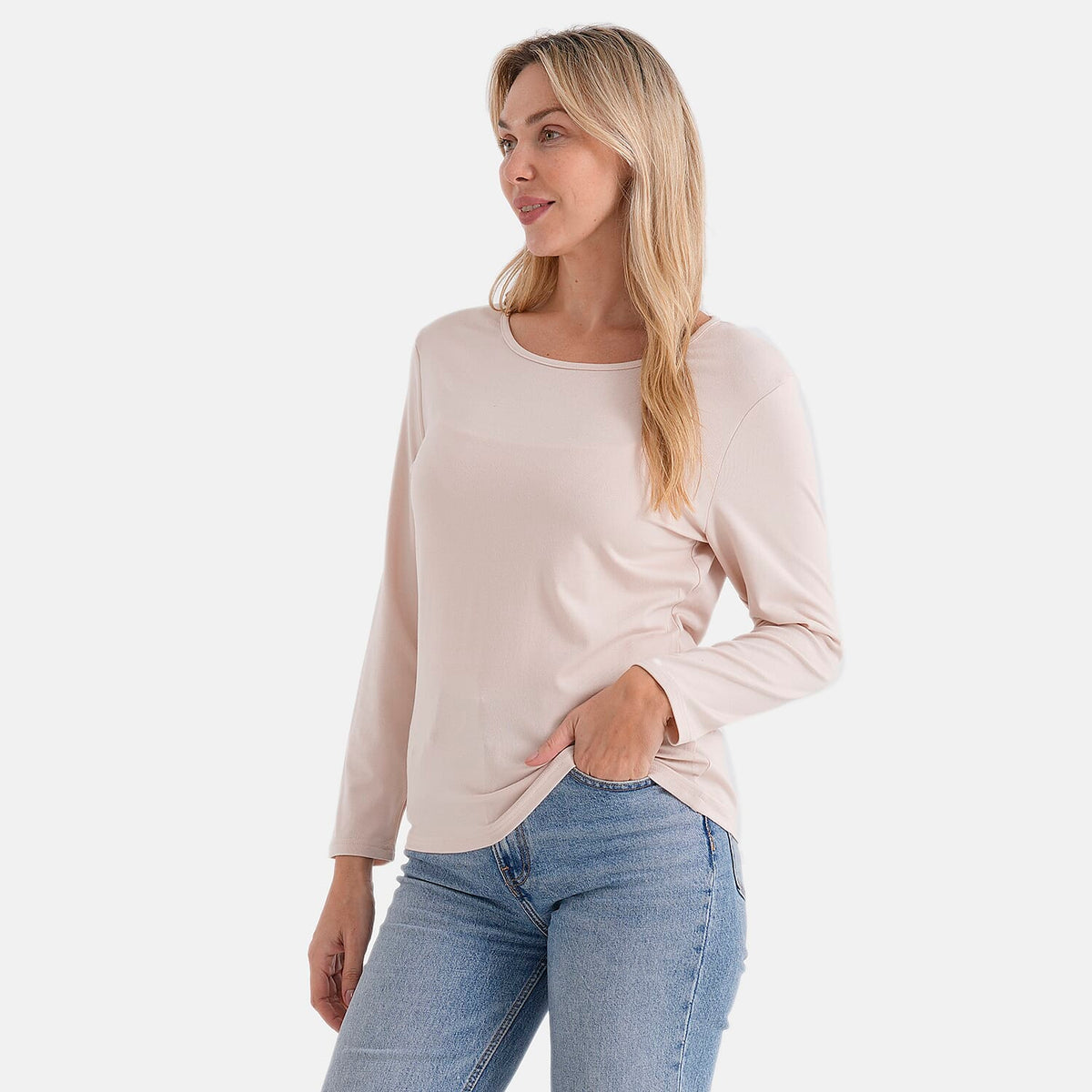 La Marey Classic Rayon T-shirt (Size 8 to 10) - Beige V32565451 4