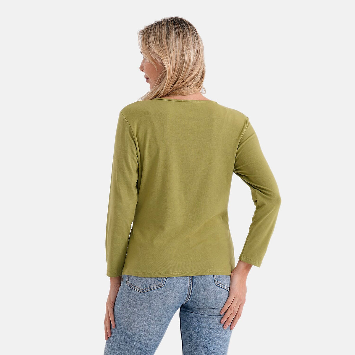 La Marey Classic Rayon T-shirt (Size 8 to 10) - Green V32515301 3