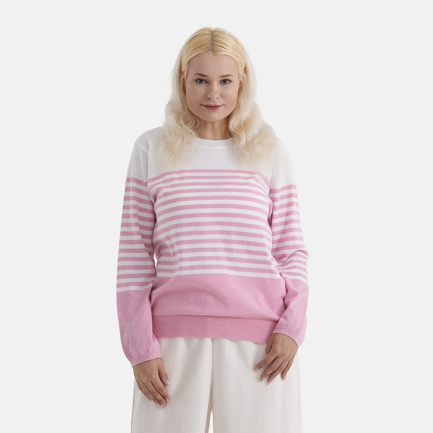 La Marey Soft Striped Jumper (Size 16 to 18) - Pink 8416822 0