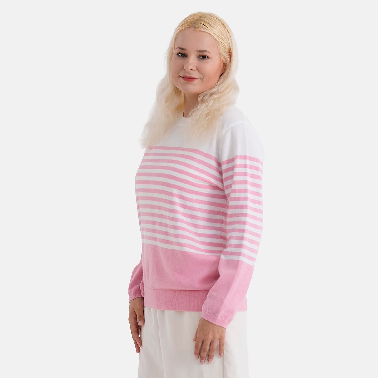 La Marey Soft Striped Jumper (Size 16 to 18) - Pink 8416822 4