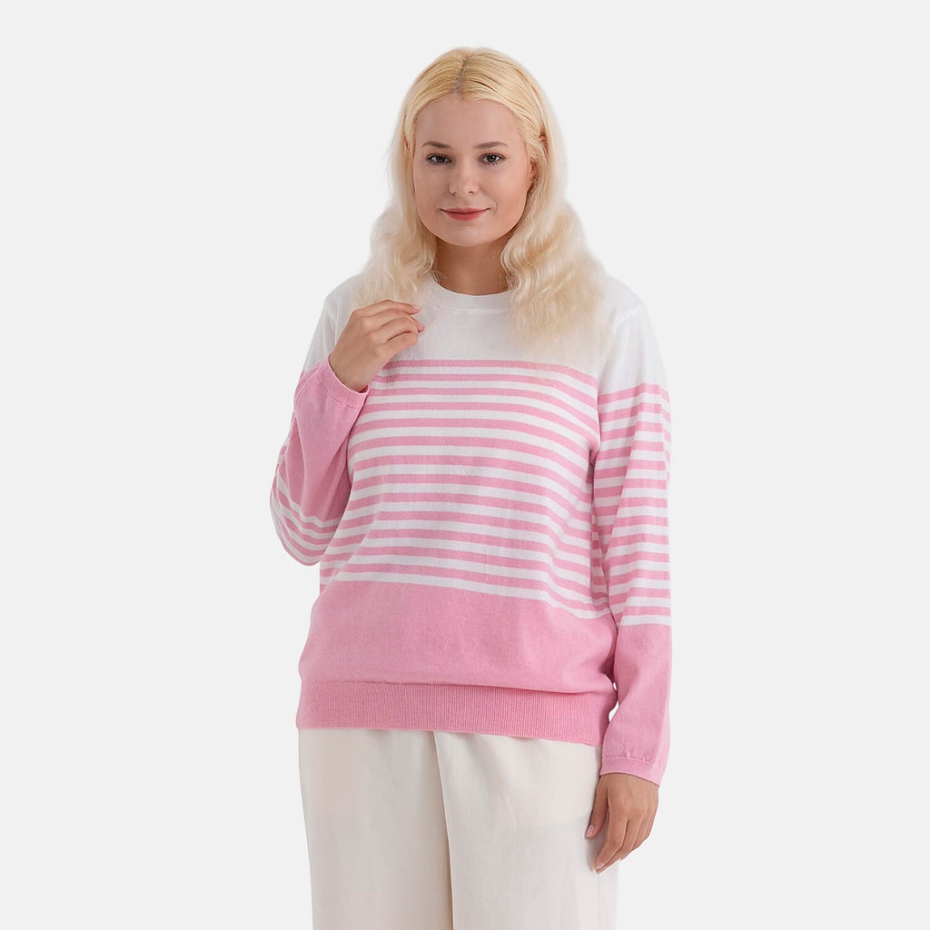 La Marey Soft Striped Jumper (Size 16 to 18) - Pink