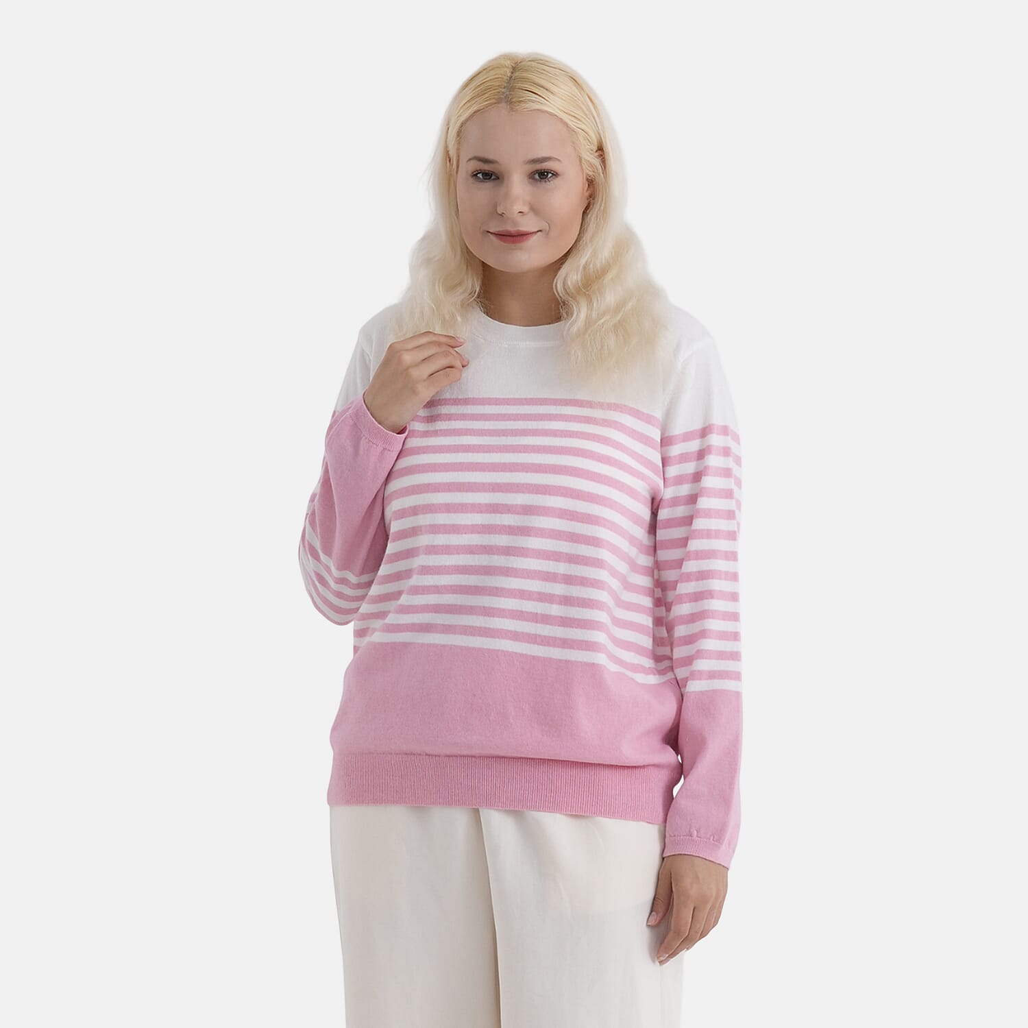 La Marey Soft Striped Jumper (Size 16 to 18) - Pink 8416822 5