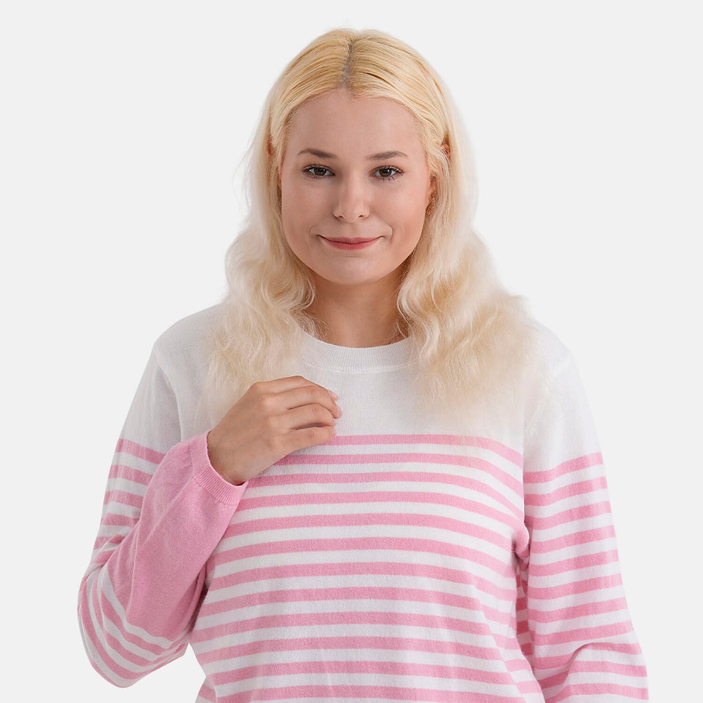 La Marey Soft Striped Jumper (Size 16 to 18) - Pink