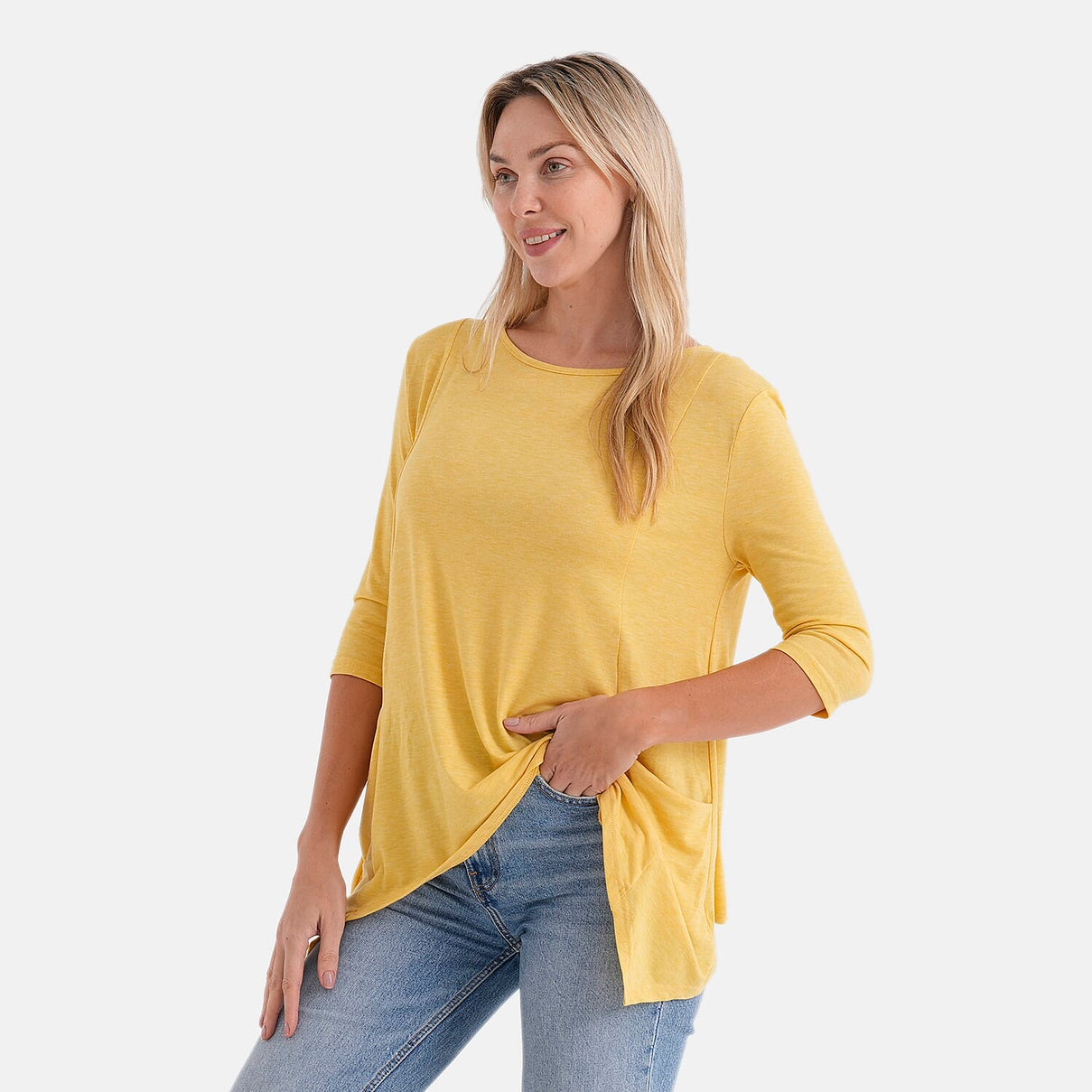La Marey Soft Touch Asymmetric Top (Size 16 to 18) - Yellow 8414890 4