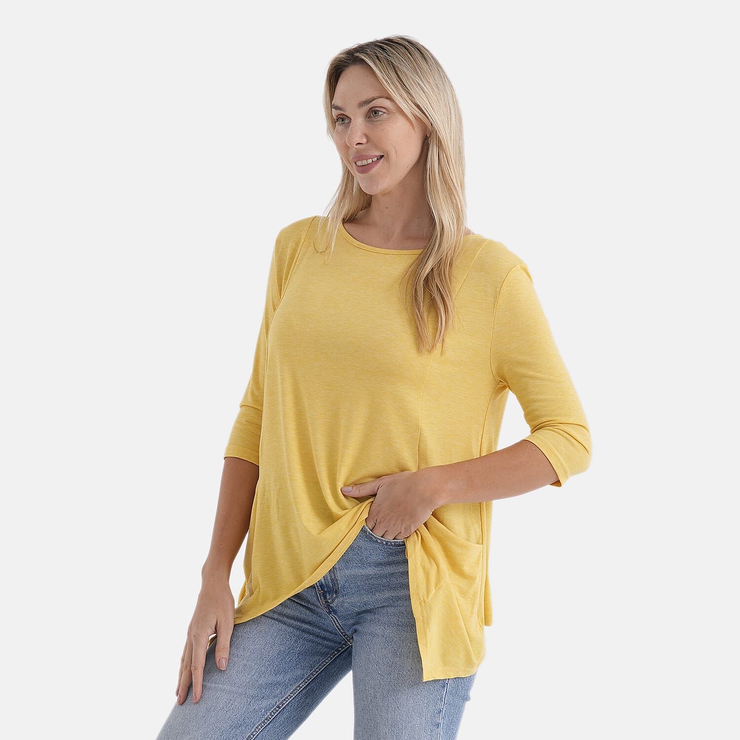 La Marey Soft Touch Asymmetric Top (Size 16 to 18) - Yellow 8414890 4