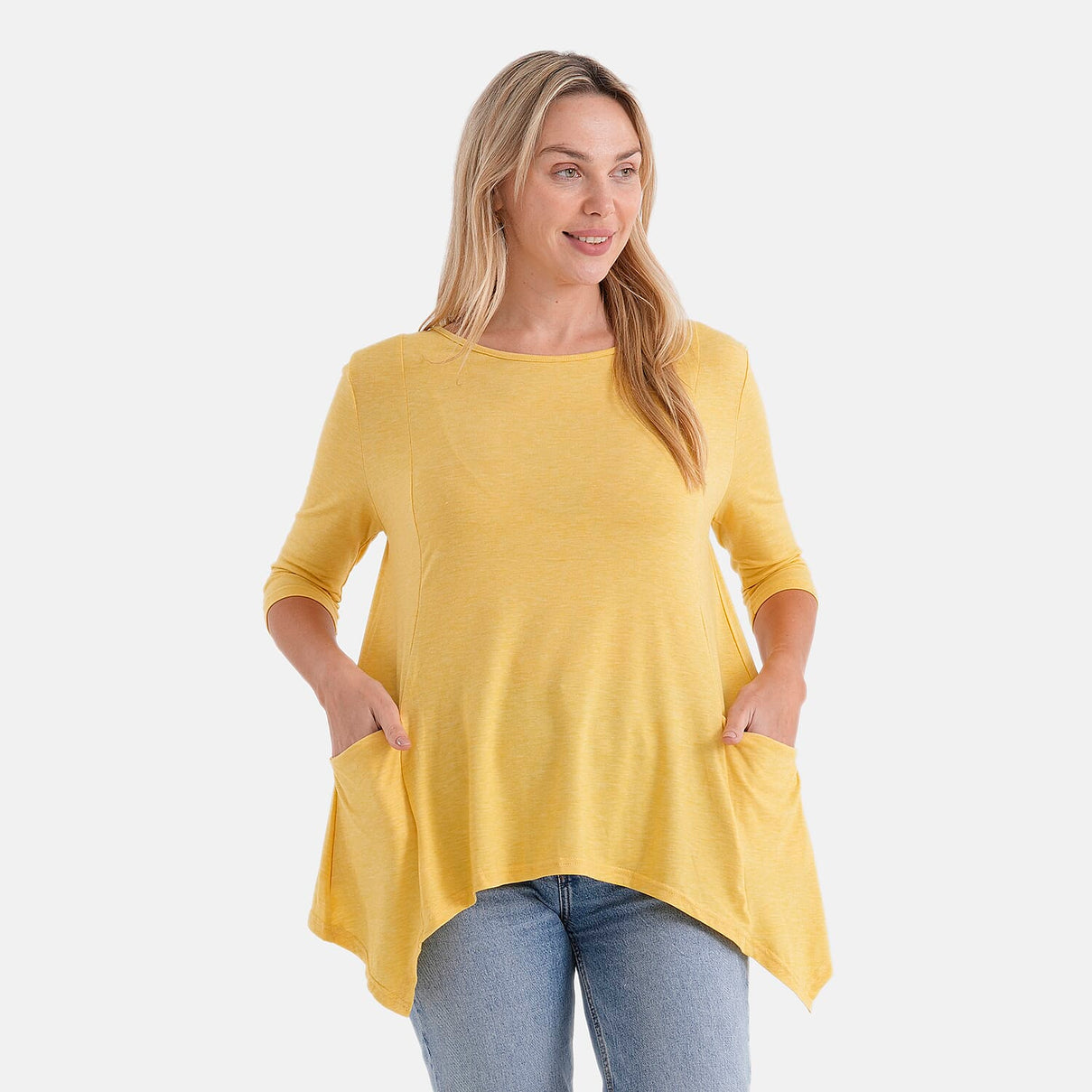 La Marey Soft Touch Asymmetric Top (Size 16 to 18) - Yellow 8414890 5