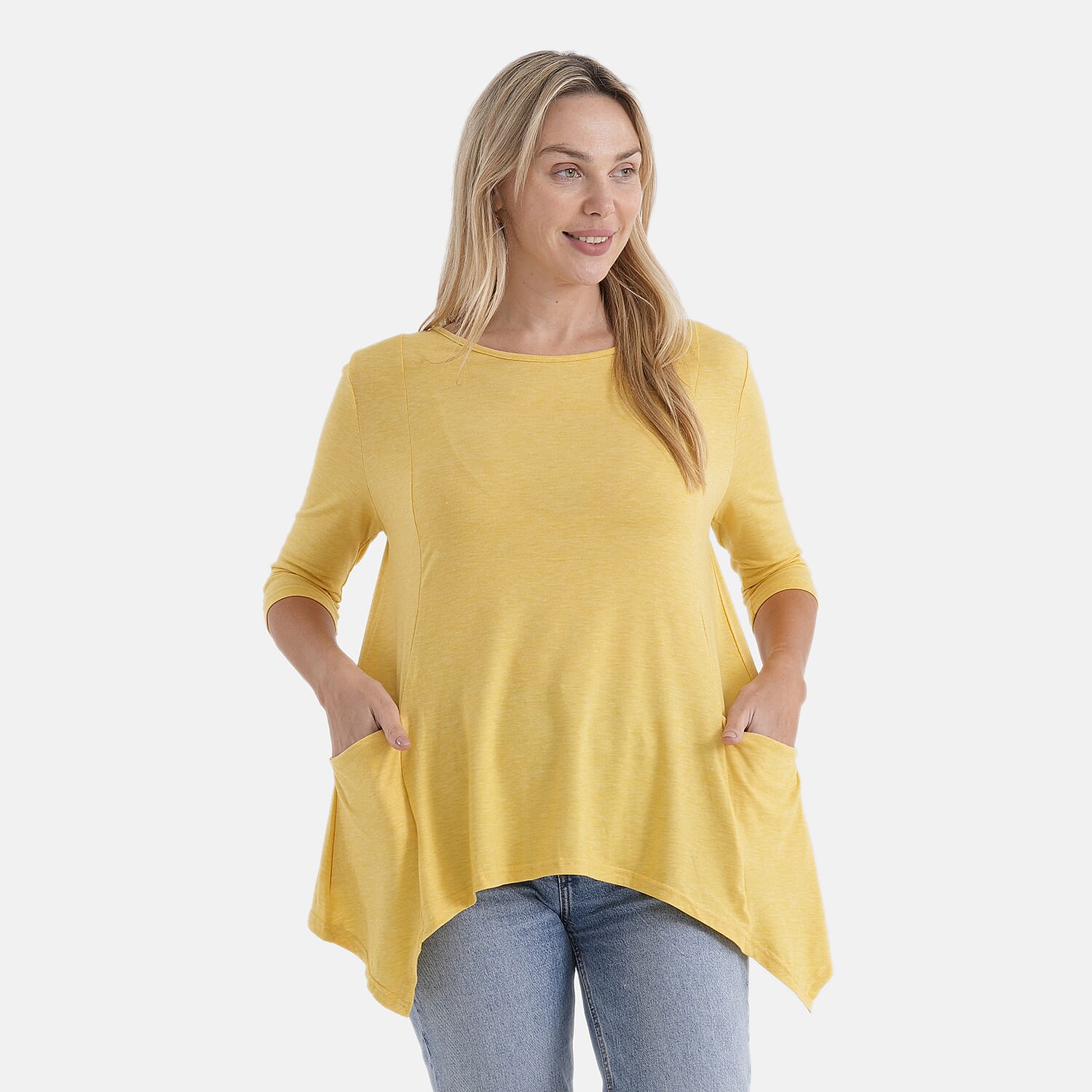 La Marey Soft Touch Asymmetric Top (Size 16 to 18) - Yellow 8414890 5