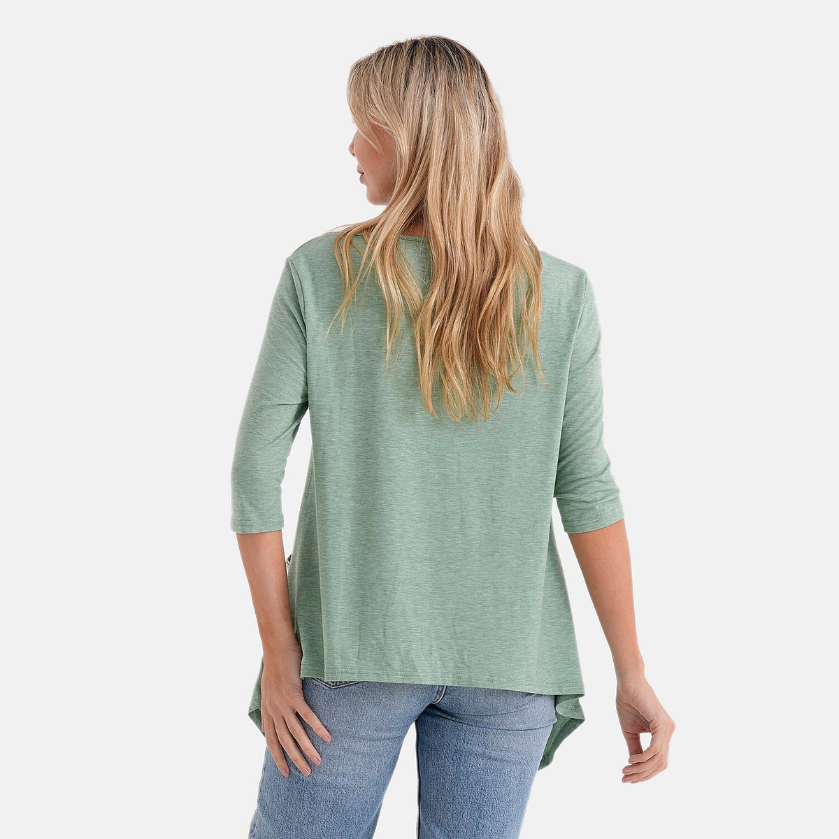 La Marey Soft Touch Asymmetric Top (Size 12 to 14) - Green V32648588 3