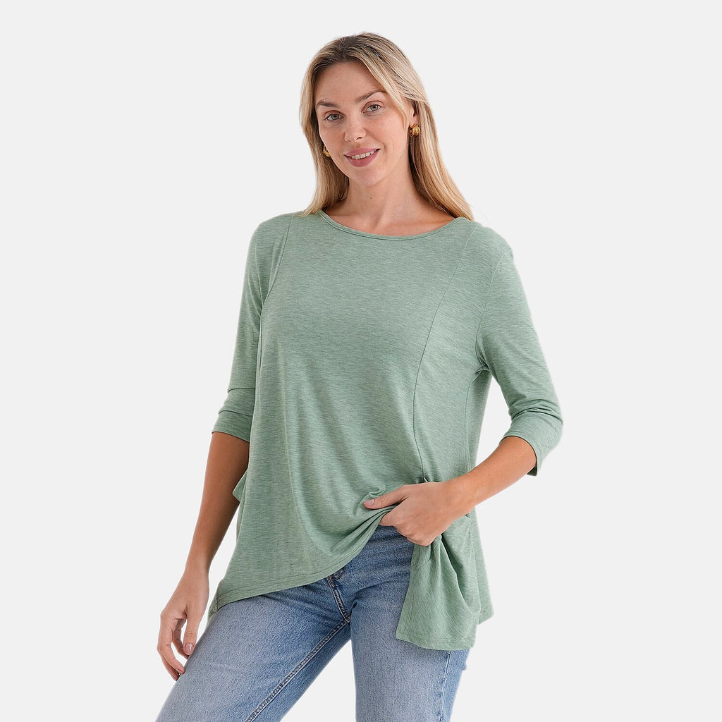 La Marey Soft Touch Asymmetric Top (Size 12 to 14) - Green
