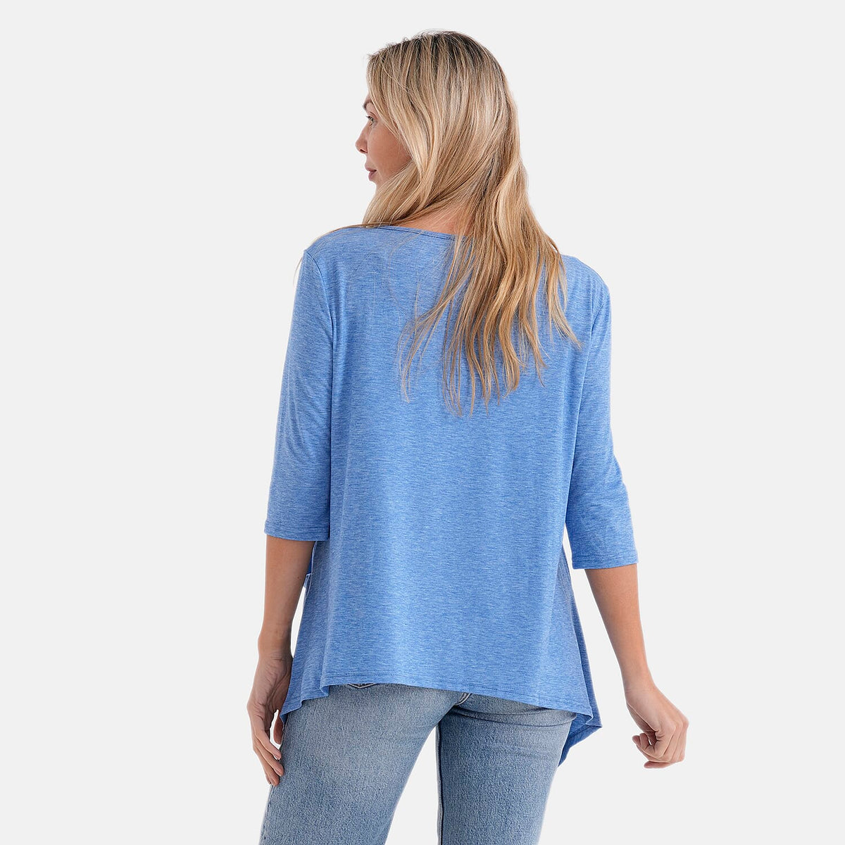 La Marey Soft Touch Asymmetric Top (Size 20 to 22) - Blue V32613761 3
