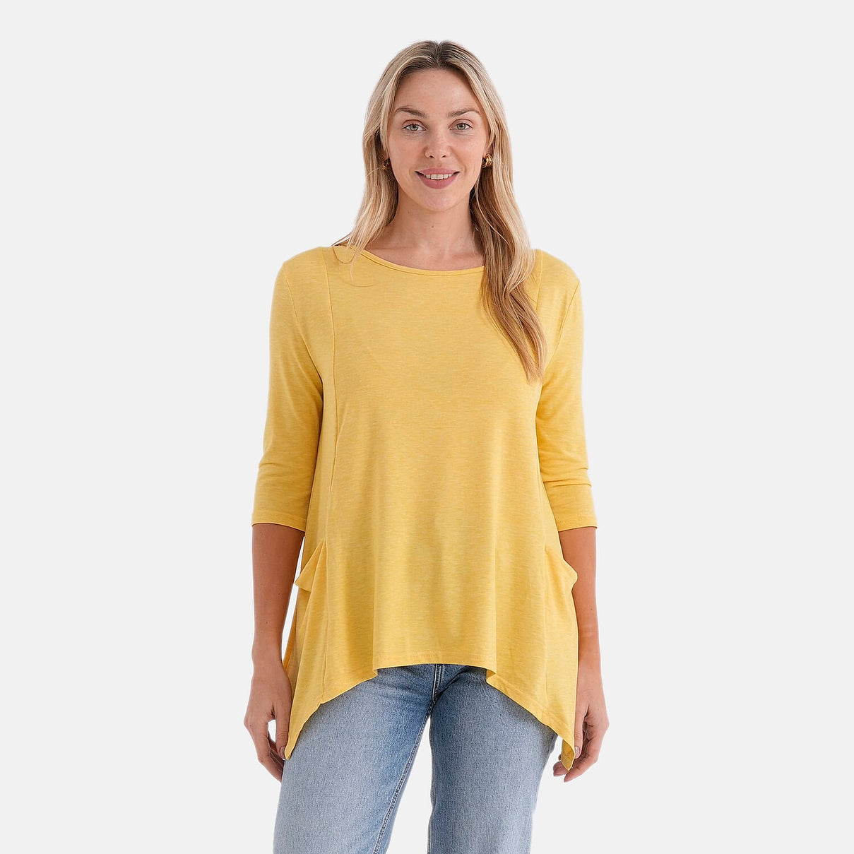 La Marey Soft Touch Asymmetric Top (Size 20 to 22) - Yellow V32529985 0