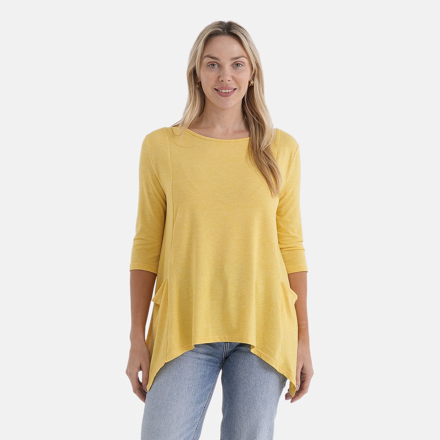 La Marey Soft Touch Asymmetric Top (Size 20 to 22) - Yellow V32529985 0