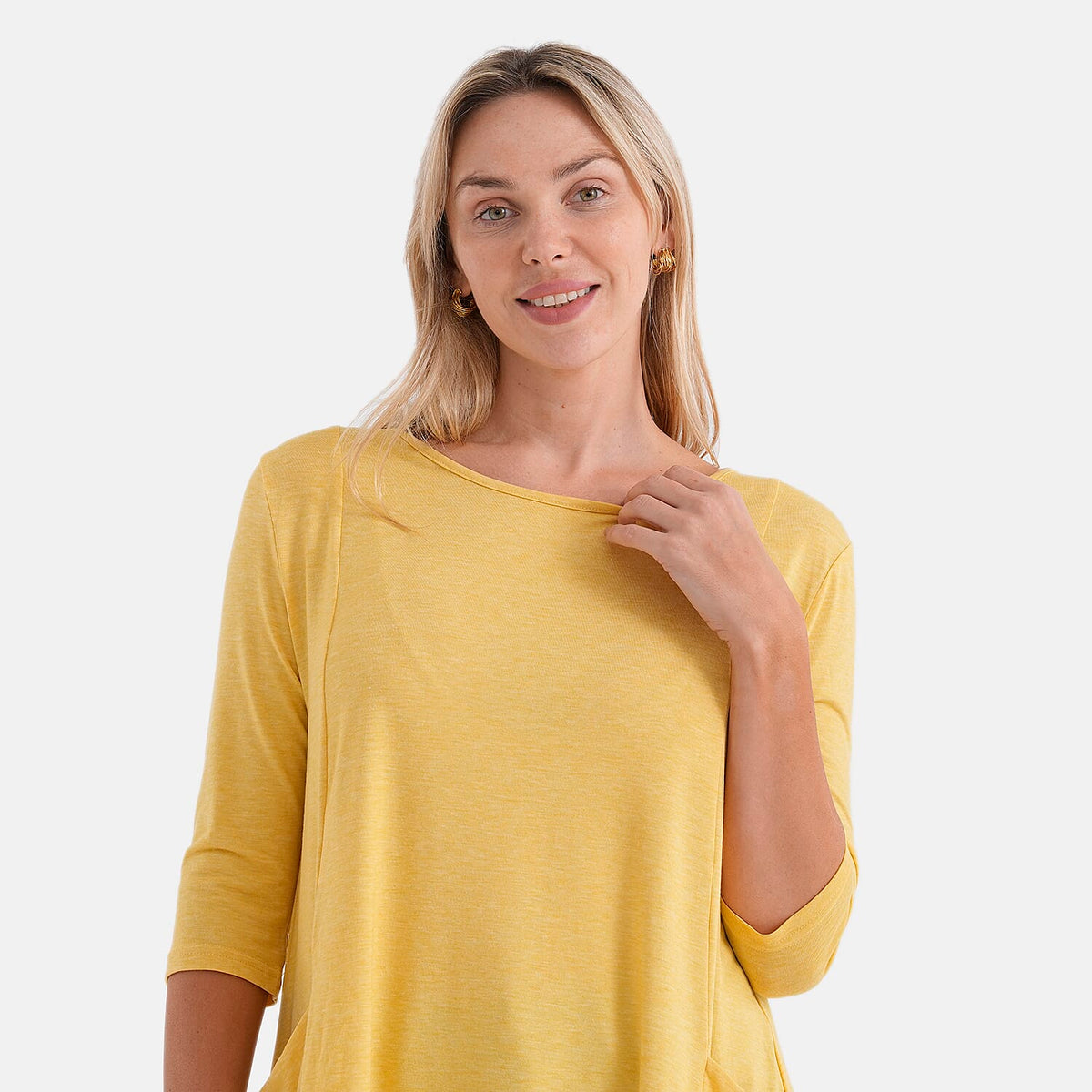 La Marey Soft Touch Asymmetric Top (Size 20 to 22) - Yellow V32529985 6
