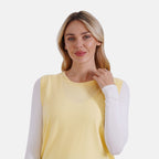 La Marey Casual Round Neck Knitted Vest (Size XL) - Yellow
