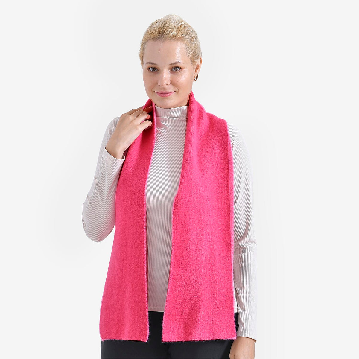 La Marey Plain Scarf (One Size) - Pink 7851241 2