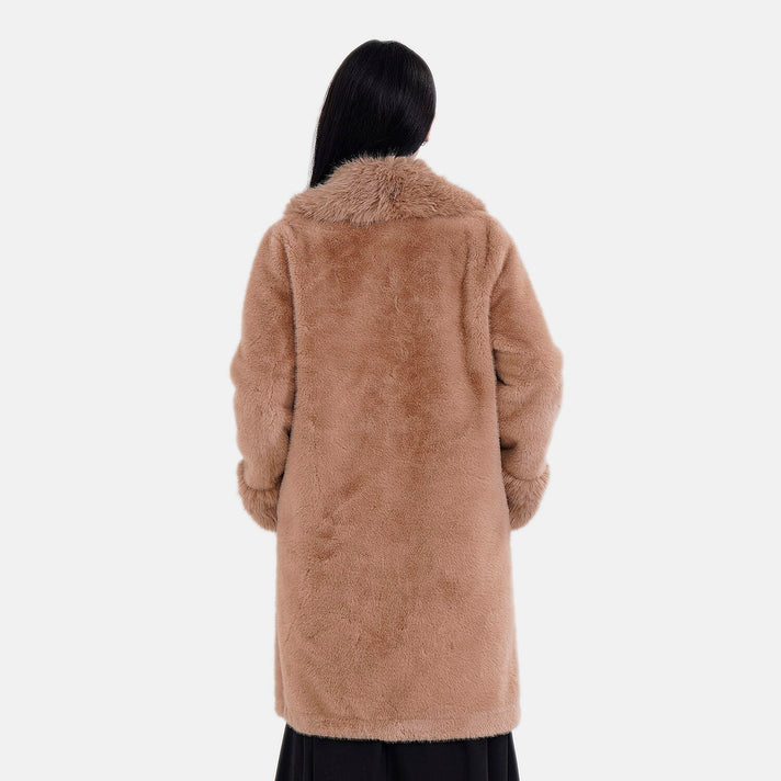 La Marey Faux Fur Coat (Size 16  to 22) - Brown 7849120 2