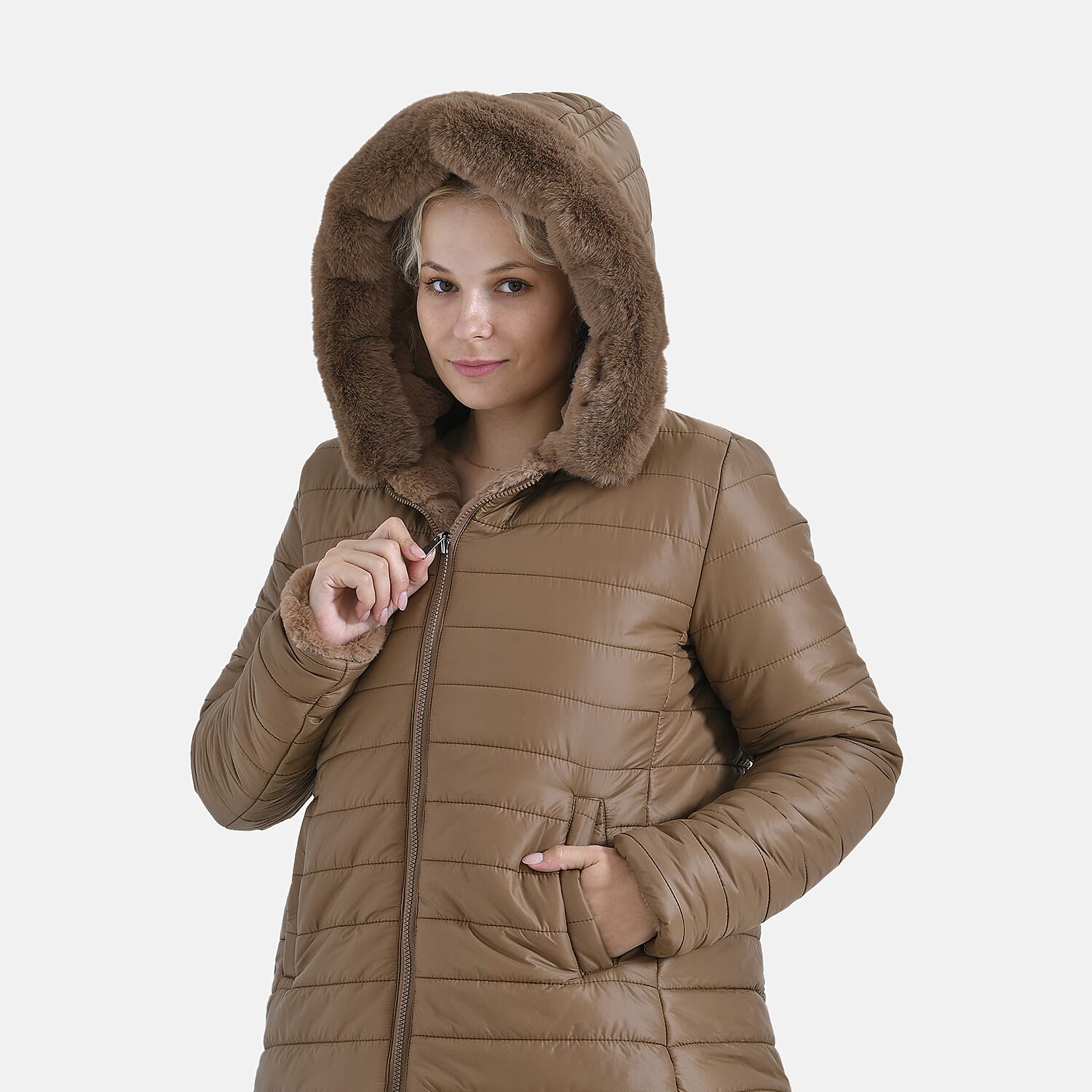 LA Marey Women's Reversible Coat 7854643 7