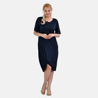La Marey Jersey One-Piece Dress (Size L) - Navy Blue