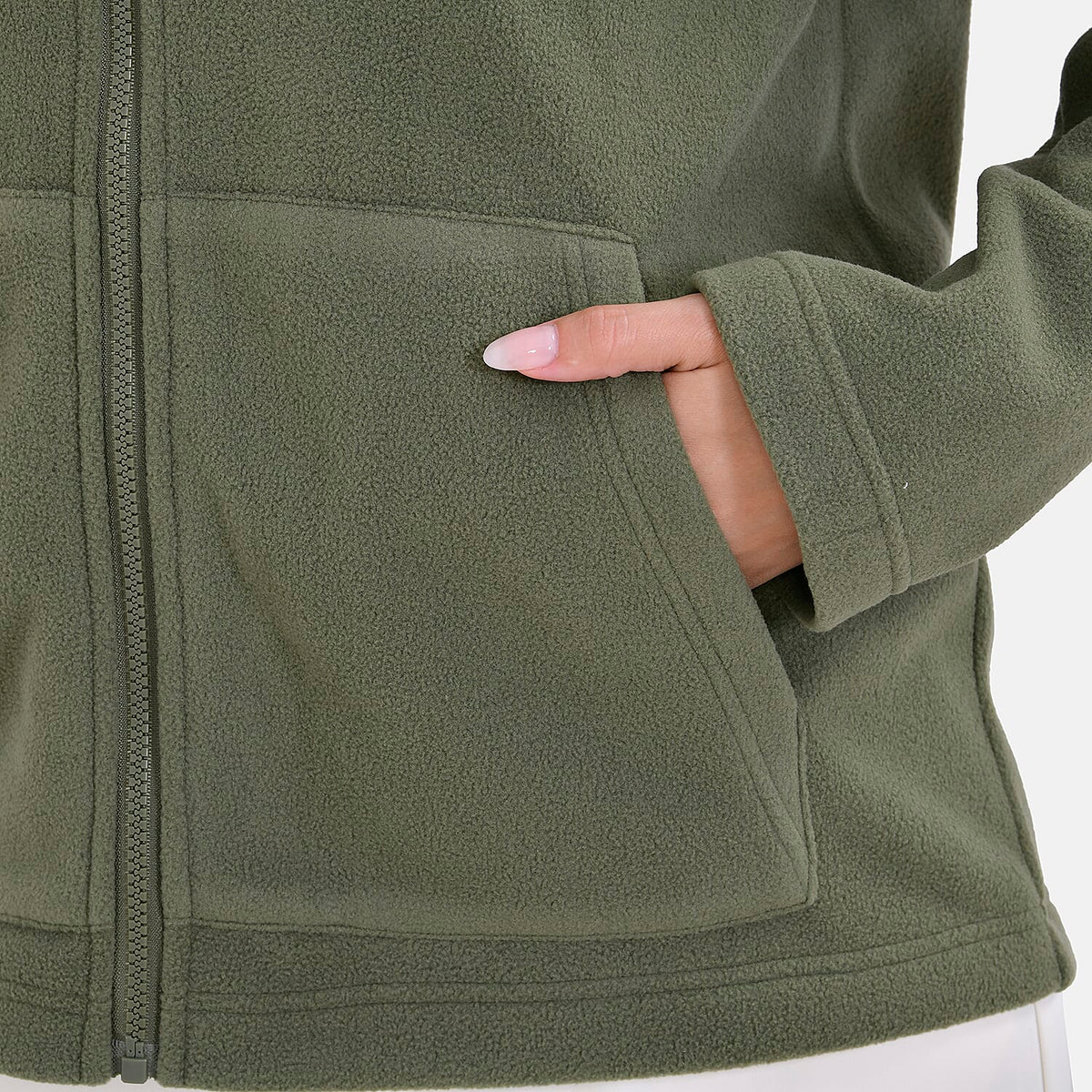 La Marey Polar Fleece Jacket (Size M) - Olive Green V32552382 6