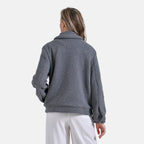 La Marey Ladies Fleece Button Up Jacket (Size 16 to 18) - Grey
