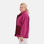 La Marey Corduroy Contrast Jacket with Pockets (Size M) - Purple & Red