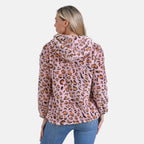La Marey Plush Hoodie with Buttons (Size 16 to 18) - Pink