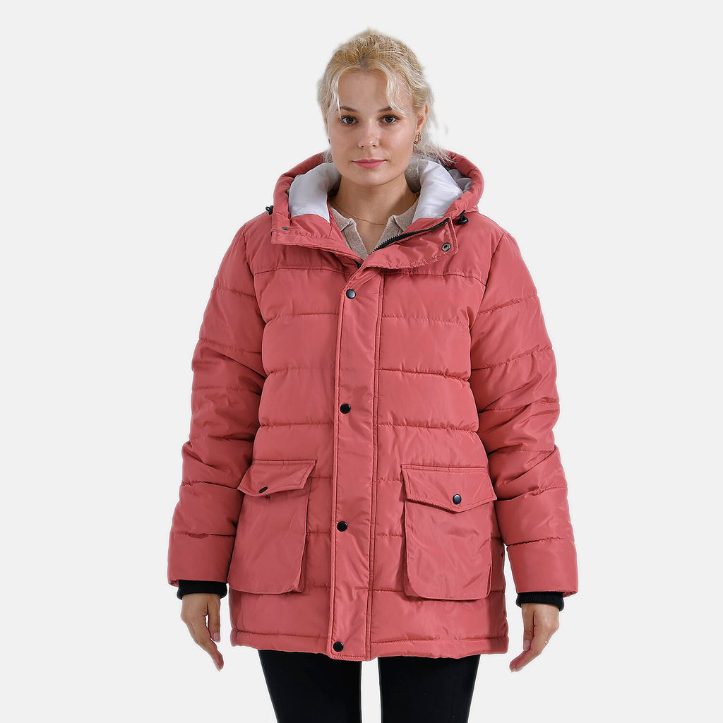 La Marey Windbreaker Padded Jacket (Size 8 to 10) - Coral