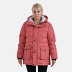 La Marey Windbreaker Padded Jacket (Size 8 to 10) - Coral
