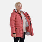 La Marey Windbreaker Padded Jacket (Size 8 to 10) - Coral